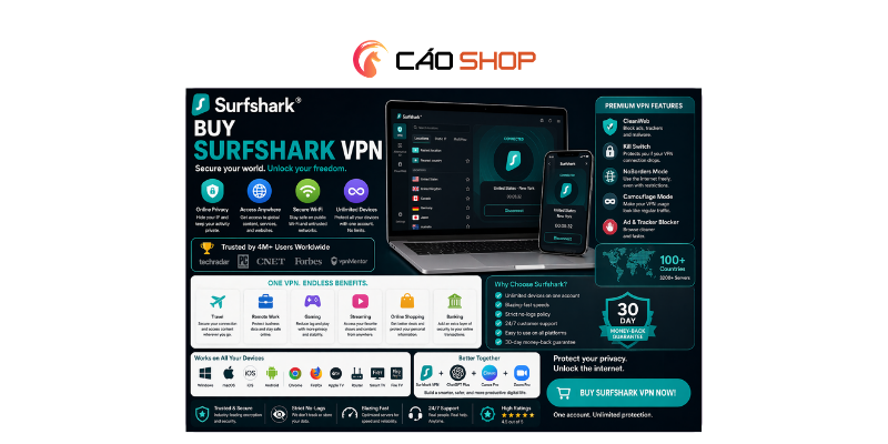 Buy Surfshark VPN: The Smarter Way to Protect Privacy and Work Without Limits