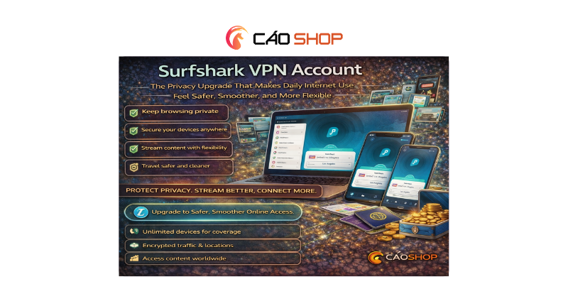 Surfshark VPN Account: The Privacy Upgrade That Makes Daily Internet Use Feel Safer, Smoother, and More Flexible