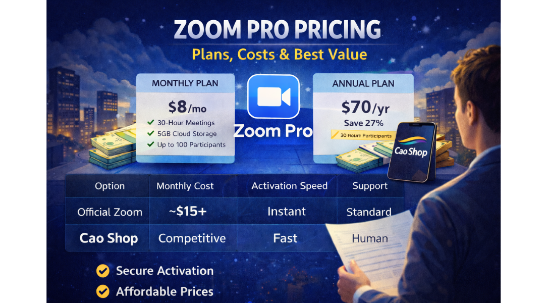 How Much Is Zoom Pro? Full Pricing Breakdown