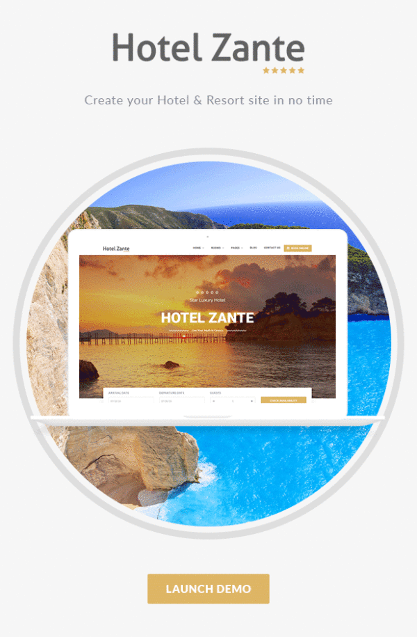 hotel zante wordpress theme